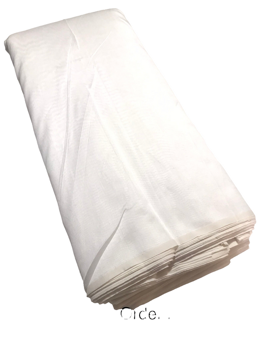 White Chanderi silk 70gm width 44”